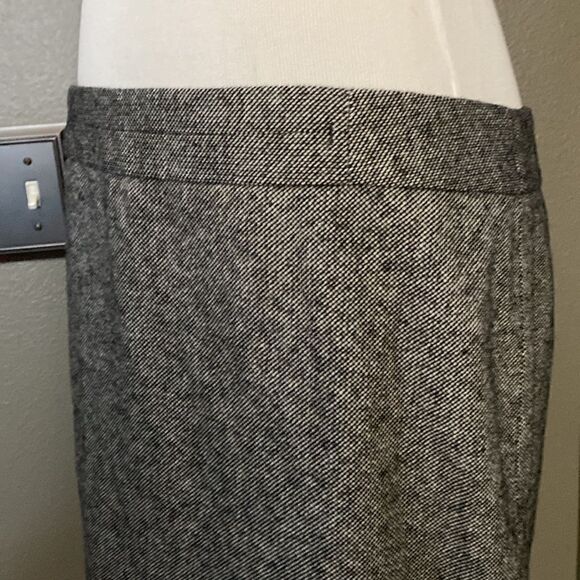 Ann Taylor Tweed Black White Pencil Skirt Wool blend - Picture 2 of 12